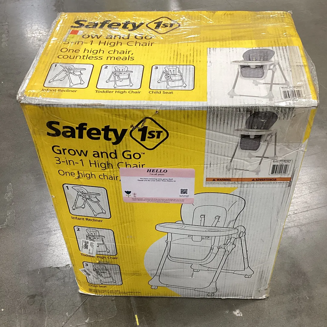 3-in-1 Grow and Go High Chair - Monolith