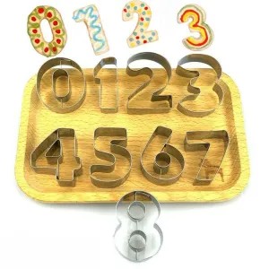 3D Number Shaped Cookie Molds 9 pcs/Set