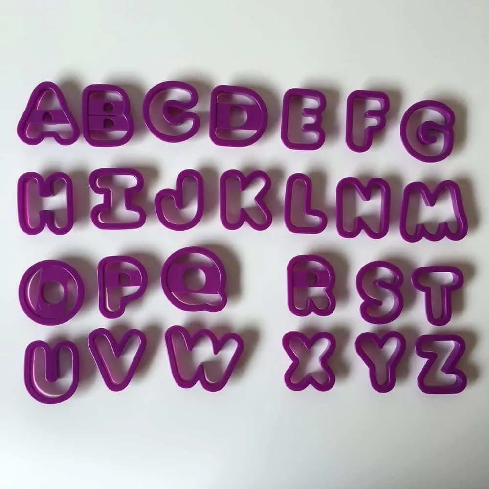 3D Number Shaped Cookie Molds 9 pcs/Set