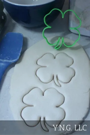 4H Clover Lucky Leaf Pledge Head Heart Health Hands Cookie Cutter USA PR2436