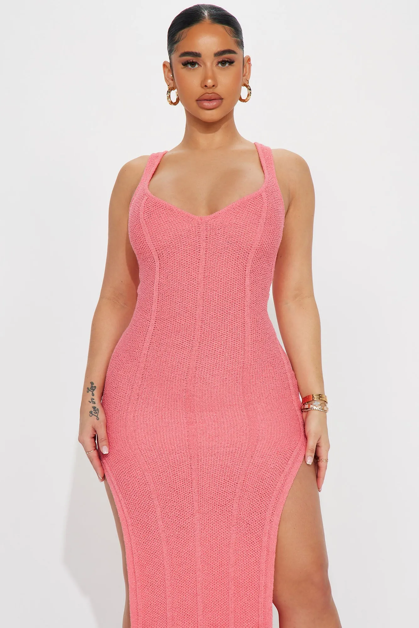 Allira Maxi Dress - Salmon