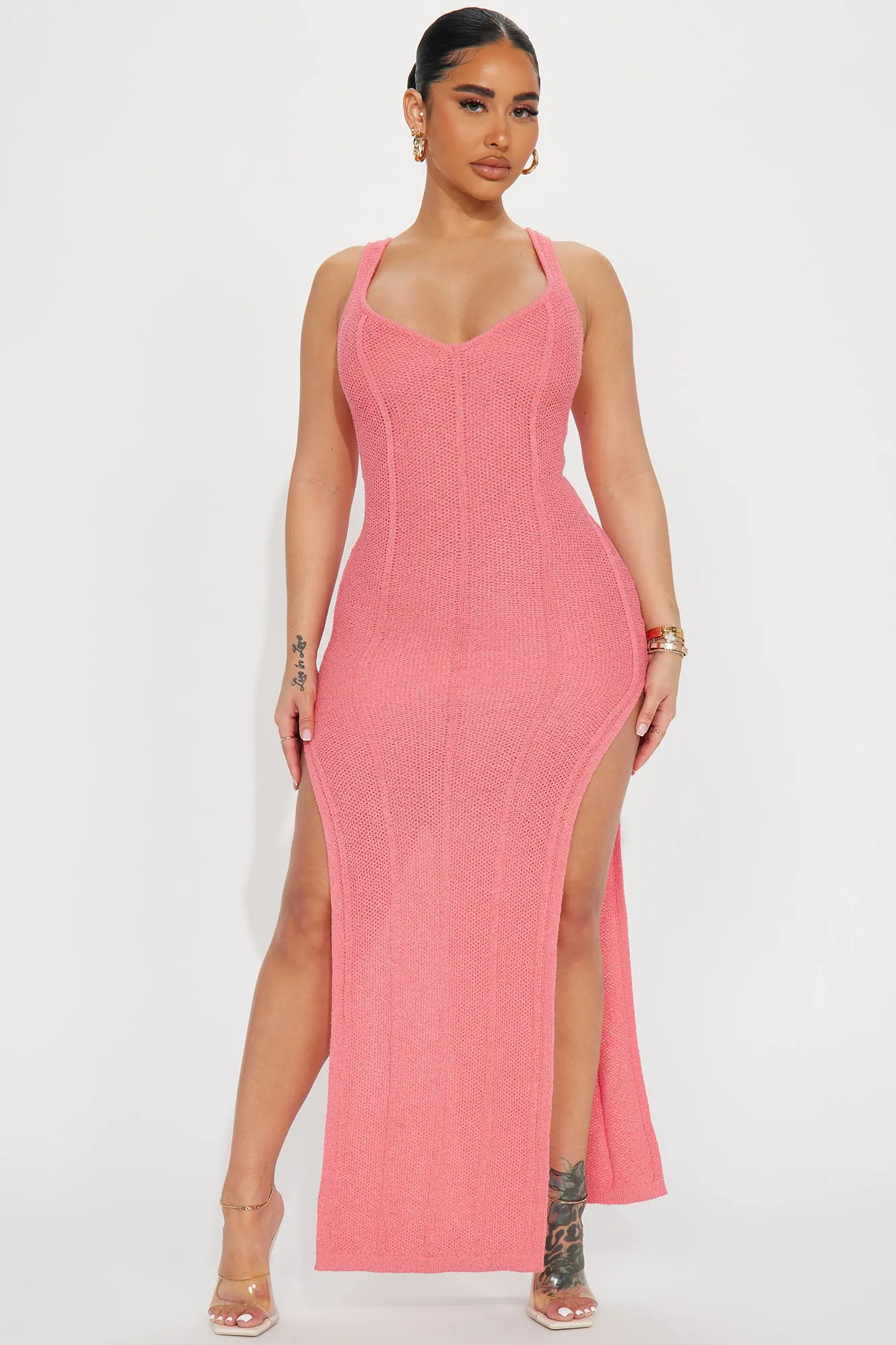 Allira Maxi Dress - Salmon