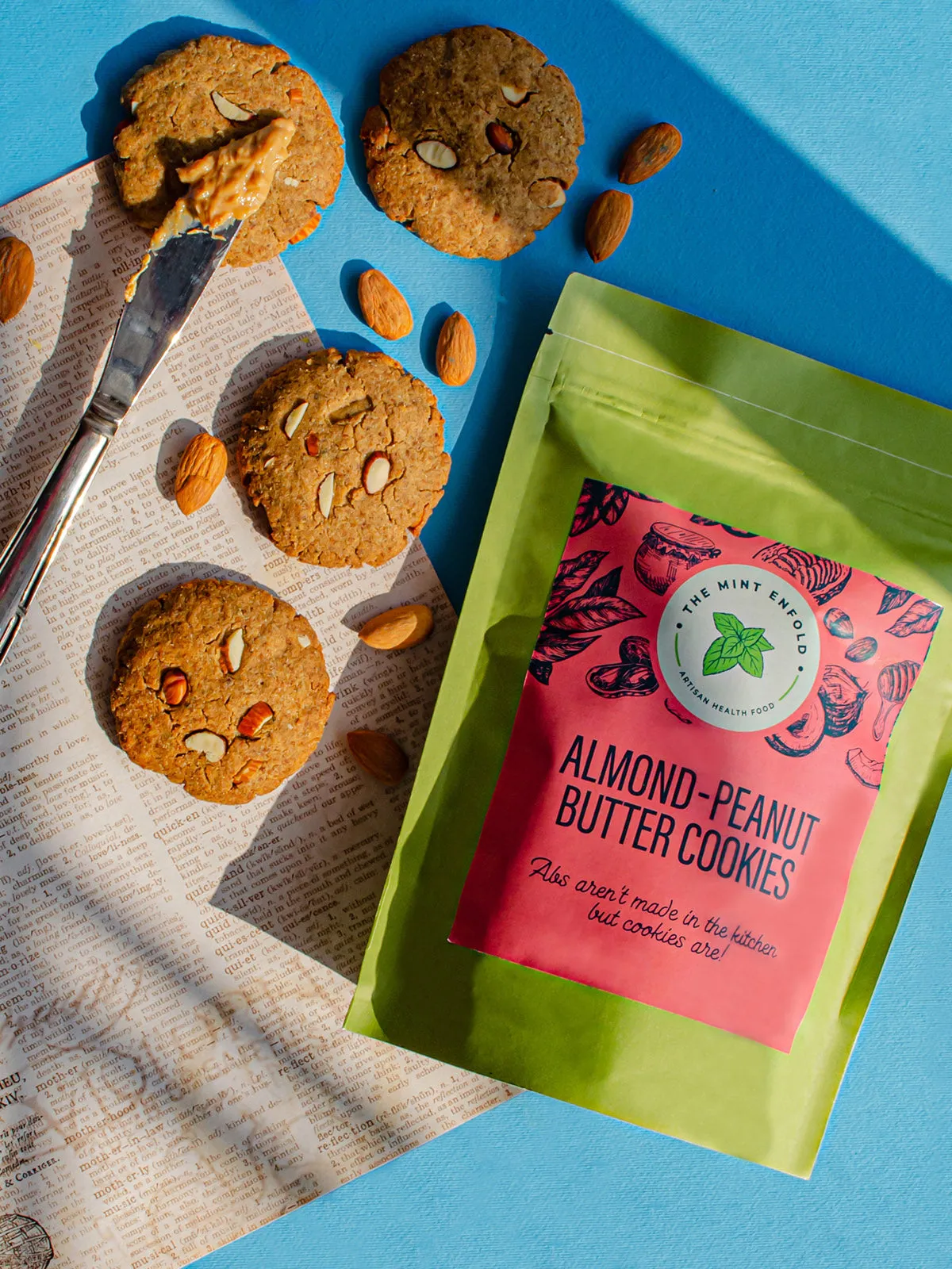 Almond Peanut Butter Cookies Pack of 6