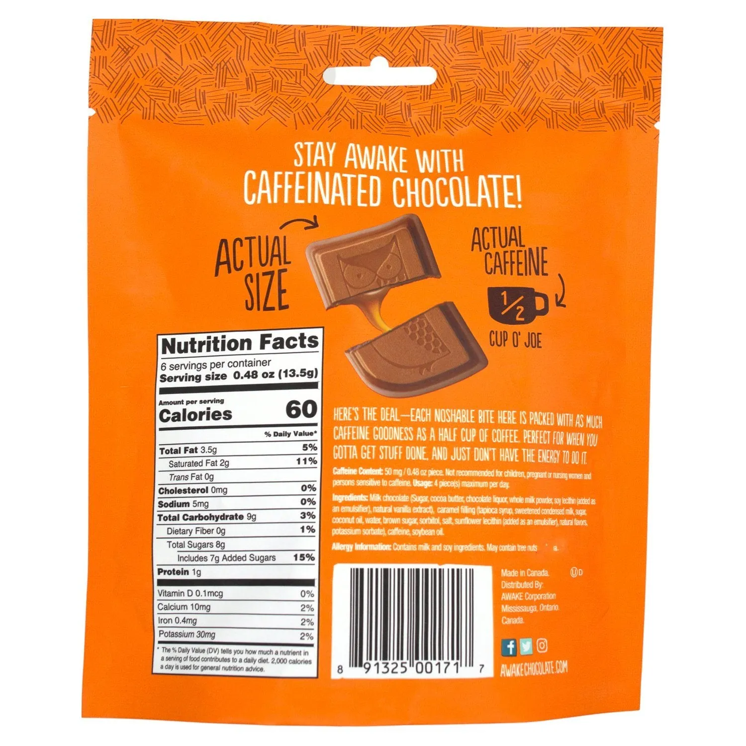 Awake Caffeinated Chocolate Energy Bites