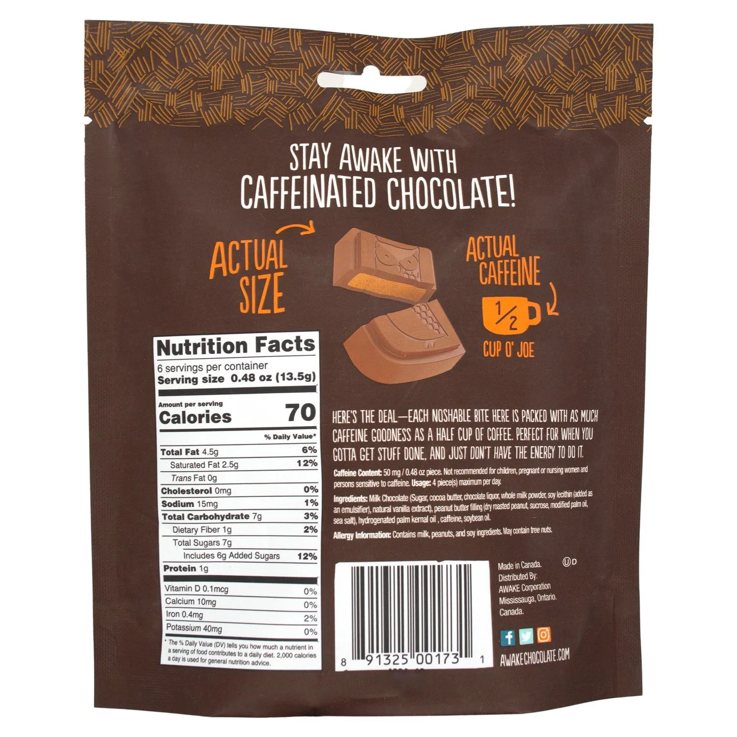Awake Caffeinated Chocolate Energy Bites