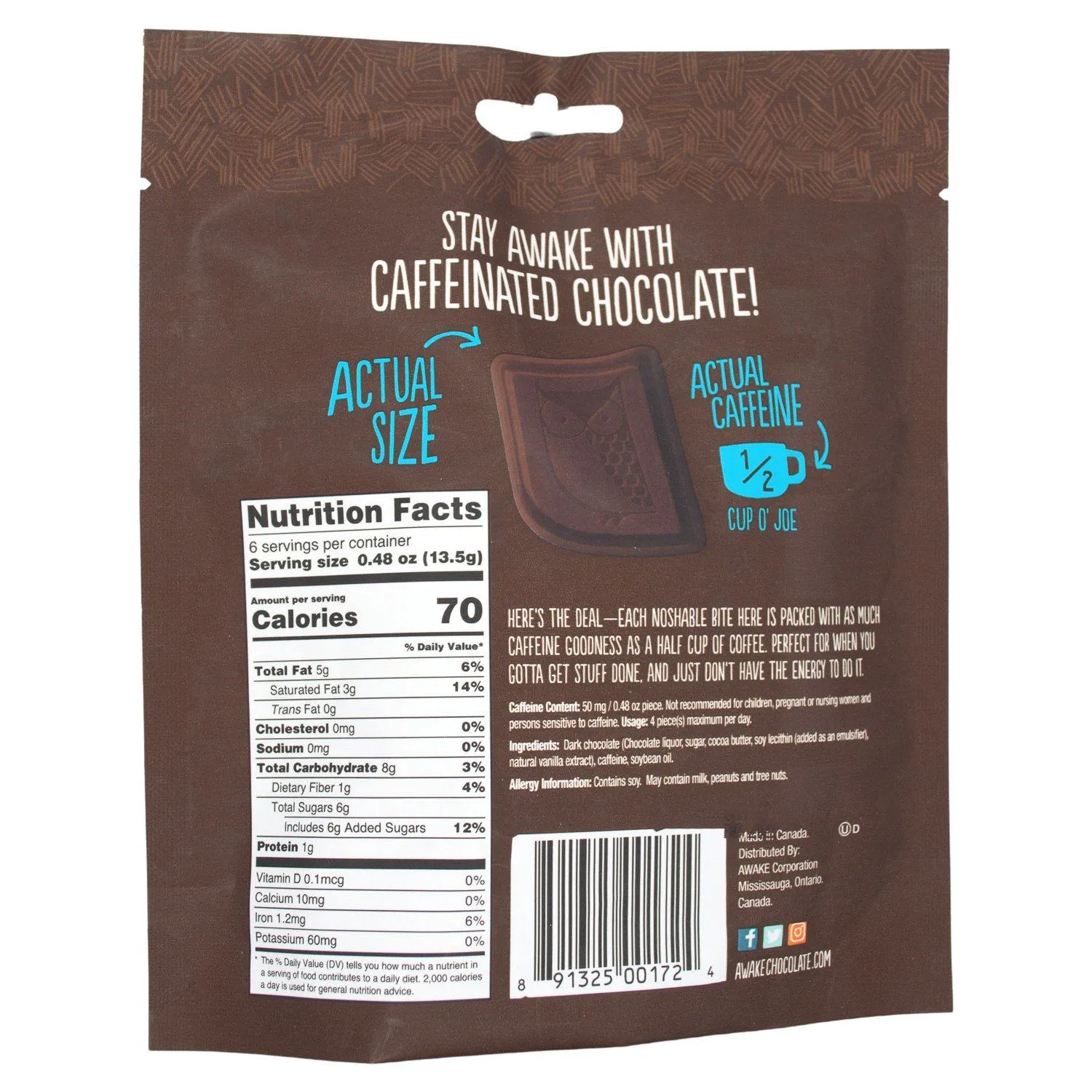 Awake Caffeinated Chocolate Energy Bites