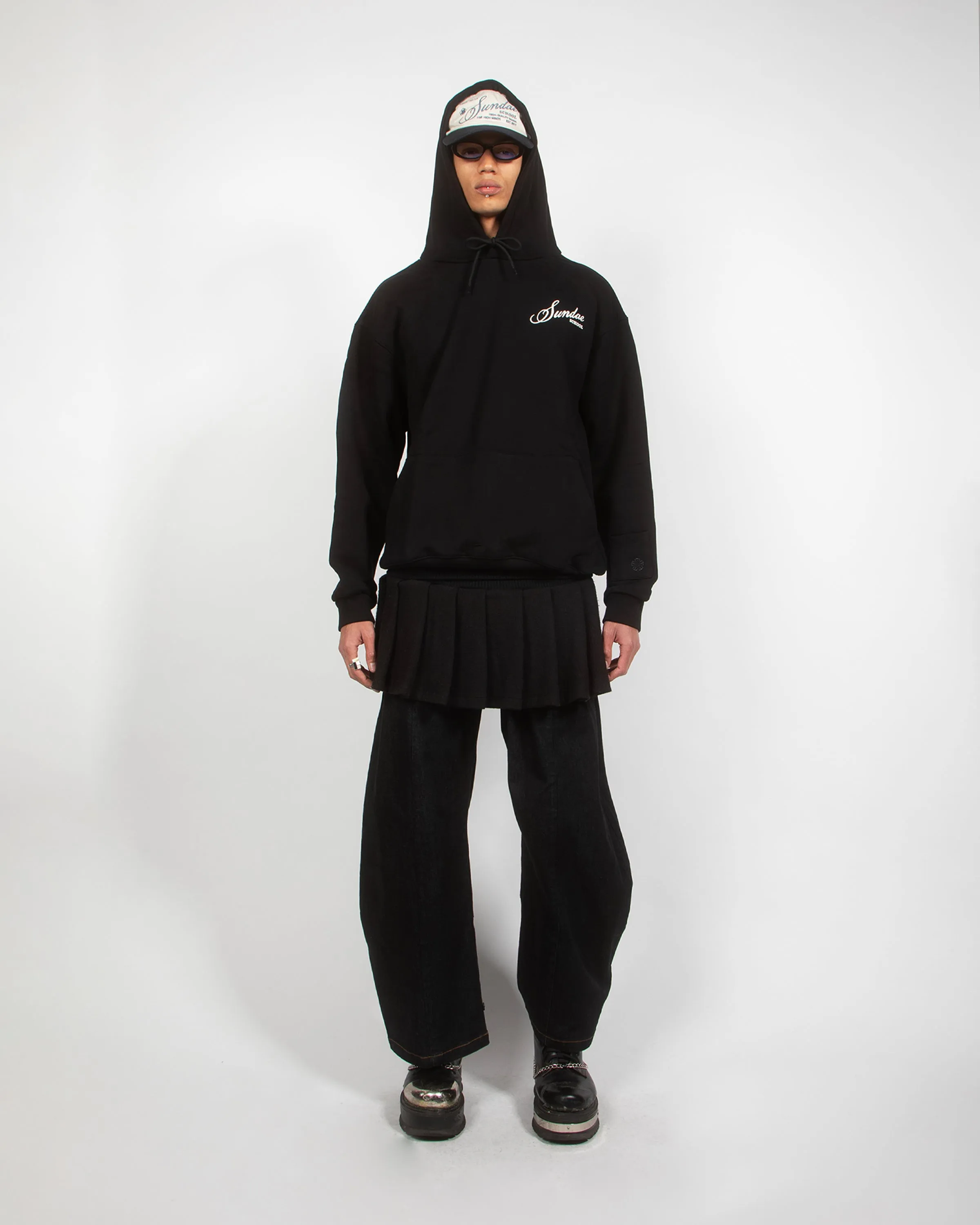 BLACK SUNDAE PATCH HOODIE