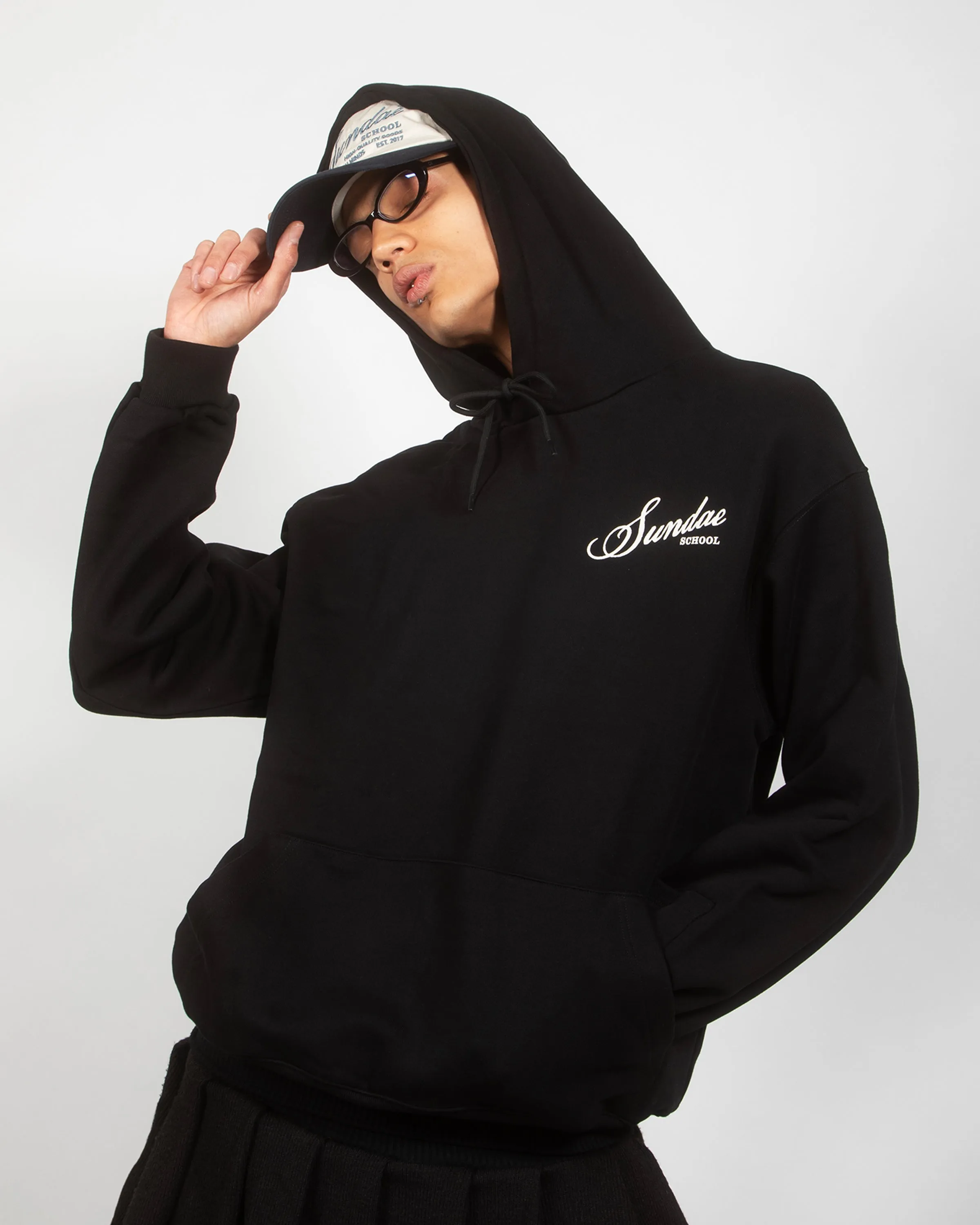 BLACK SUNDAE PATCH HOODIE