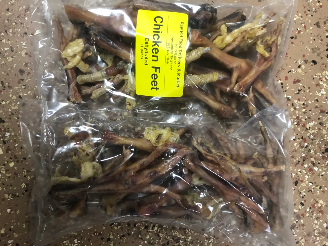 Chicken Feet **Dehydrated PET CANDY Treat
