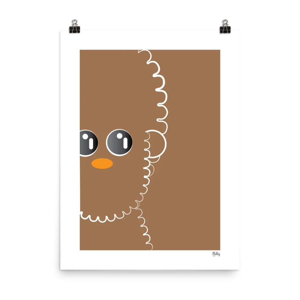 Choco Muppet 18x24 w/o Frame: Peanut Butter
