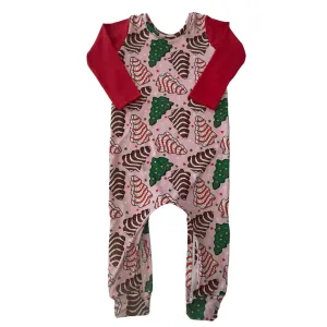 Christmas Cakes Zip Romper