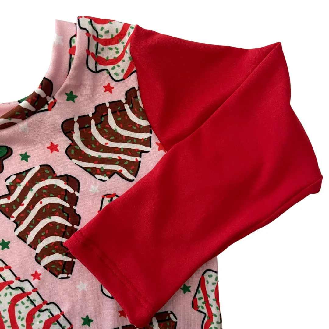 Christmas Cakes Zip Romper