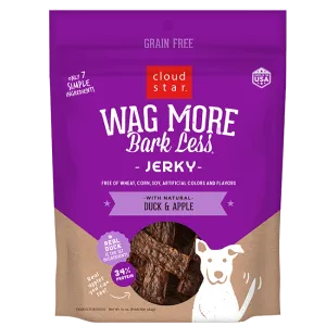 Cloud Star Wag More Bark Less Duck & Apple Jerky 284g