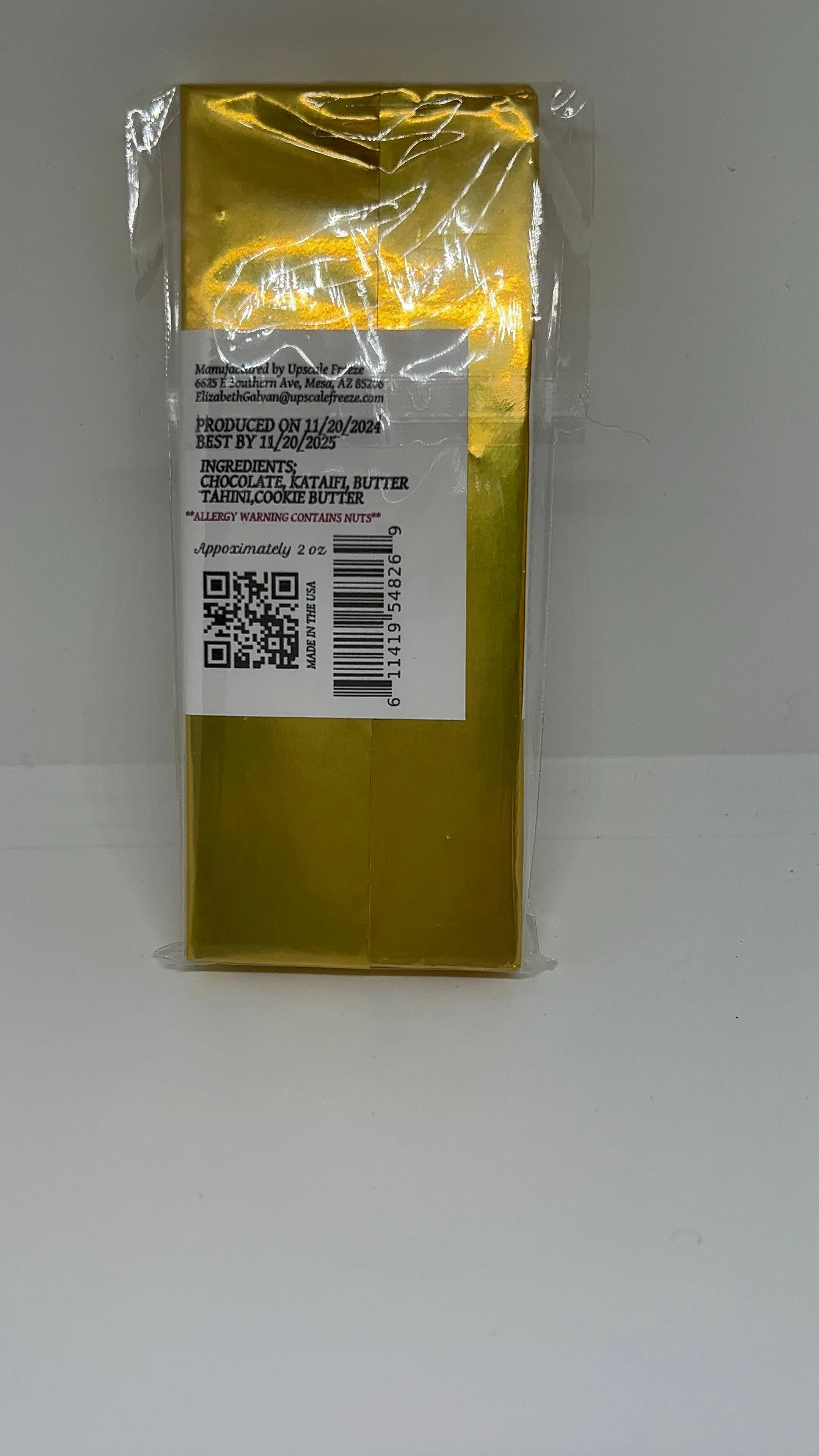 COOKIE BUTTER DUBAI CHOCOLATE BAR