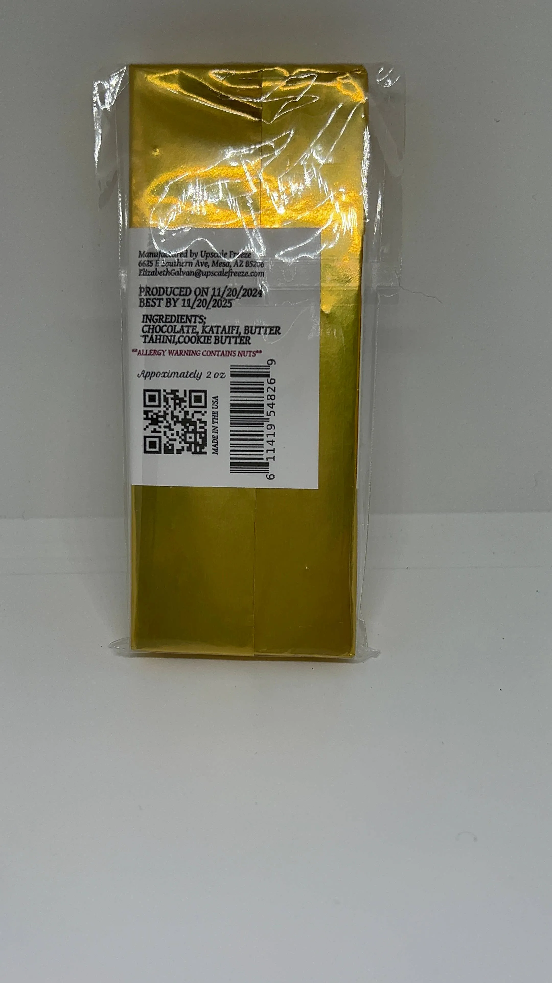 COOKIE BUTTER DUBAI CHOCOLATE BAR
