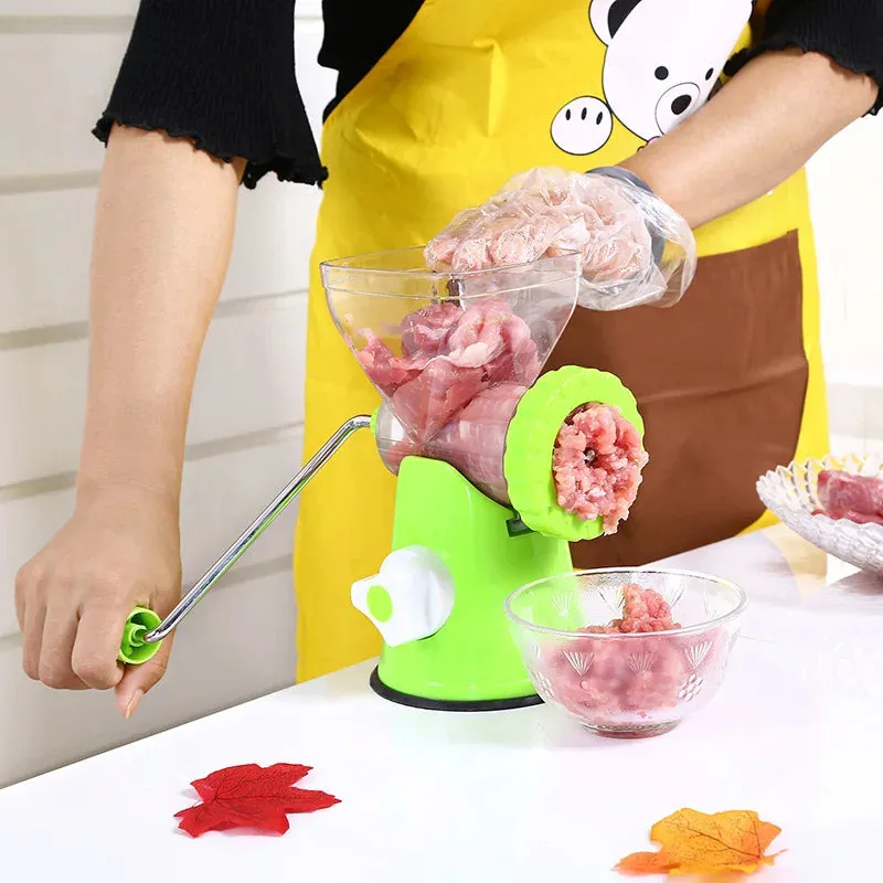 Homemade Manual Meat Grinder Mincer Machine