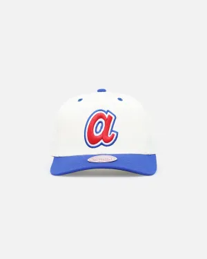 Mitchell & Ness Atlanta Braves Go Team Go Snapback White Cream/Blue