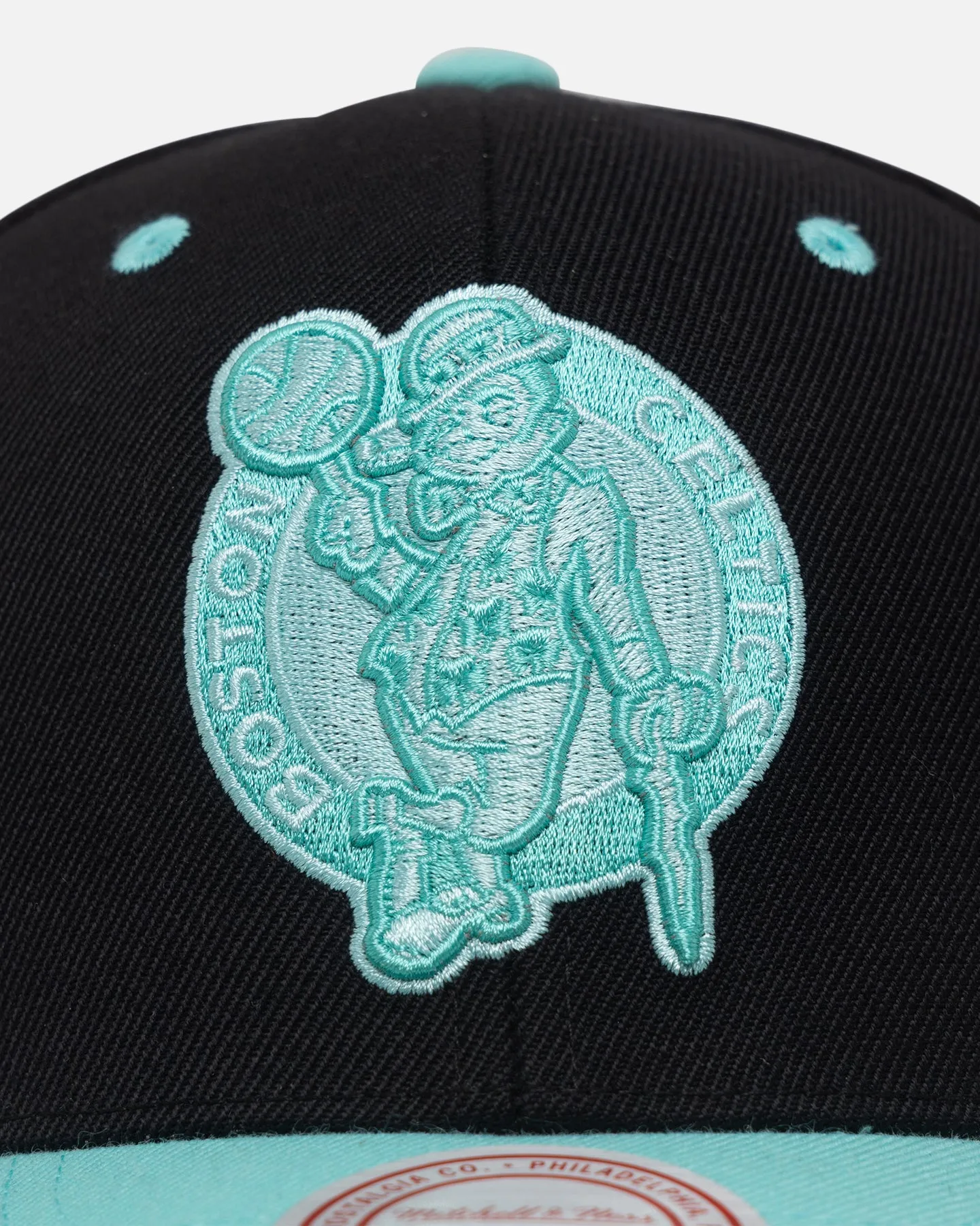 Mitchell & Ness Boston Celtics "Ice Blue" Script Origin Snapback Black/Ice Blue