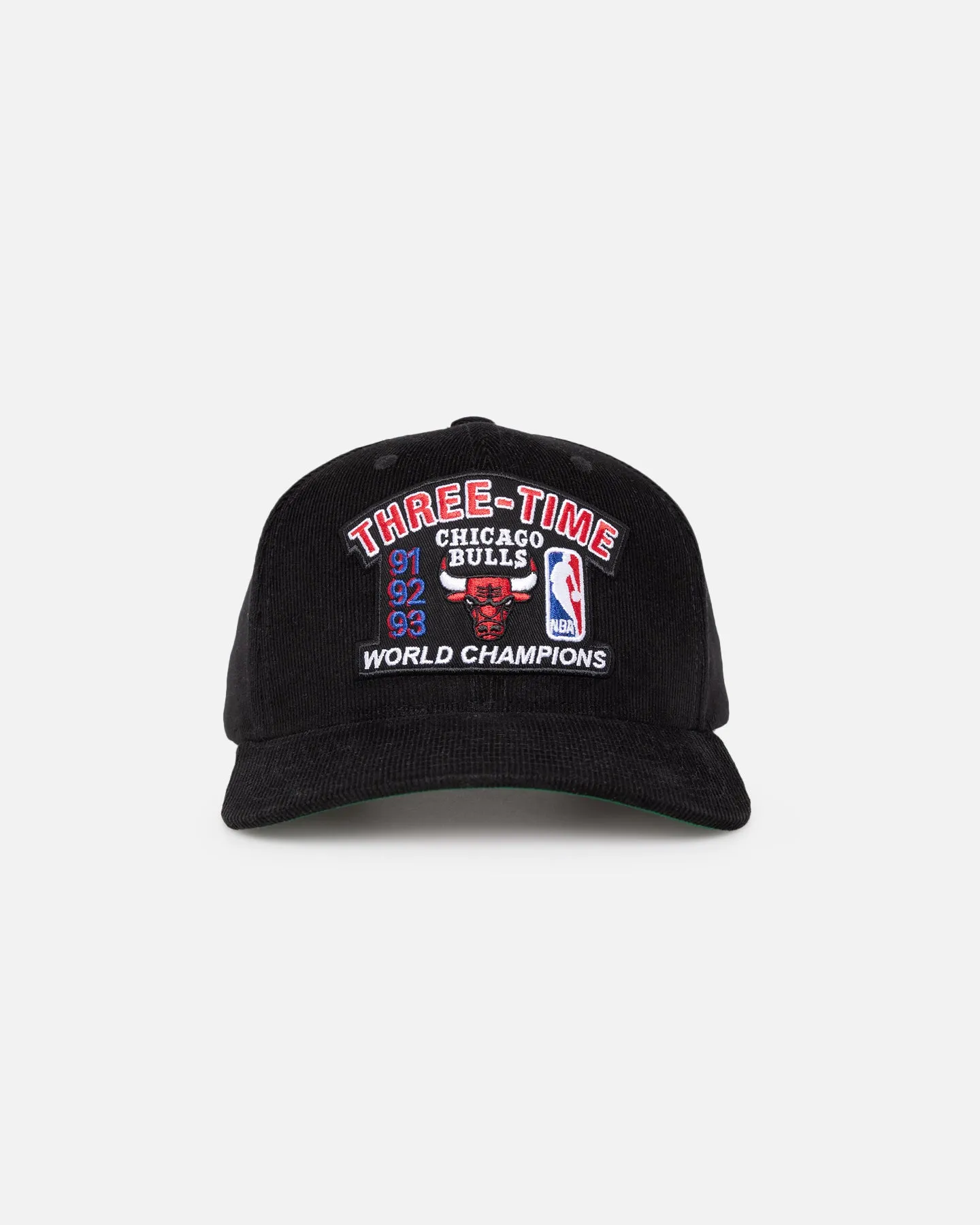 Mitchell & Ness Chicago Bulls 3 Time OG Corduroy Snapback Black