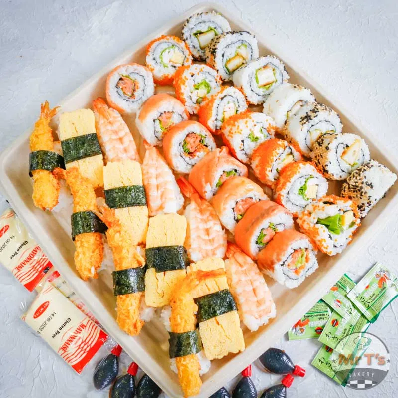 Mixed Nigiri and Maki Rolls Platter - 33 pieces