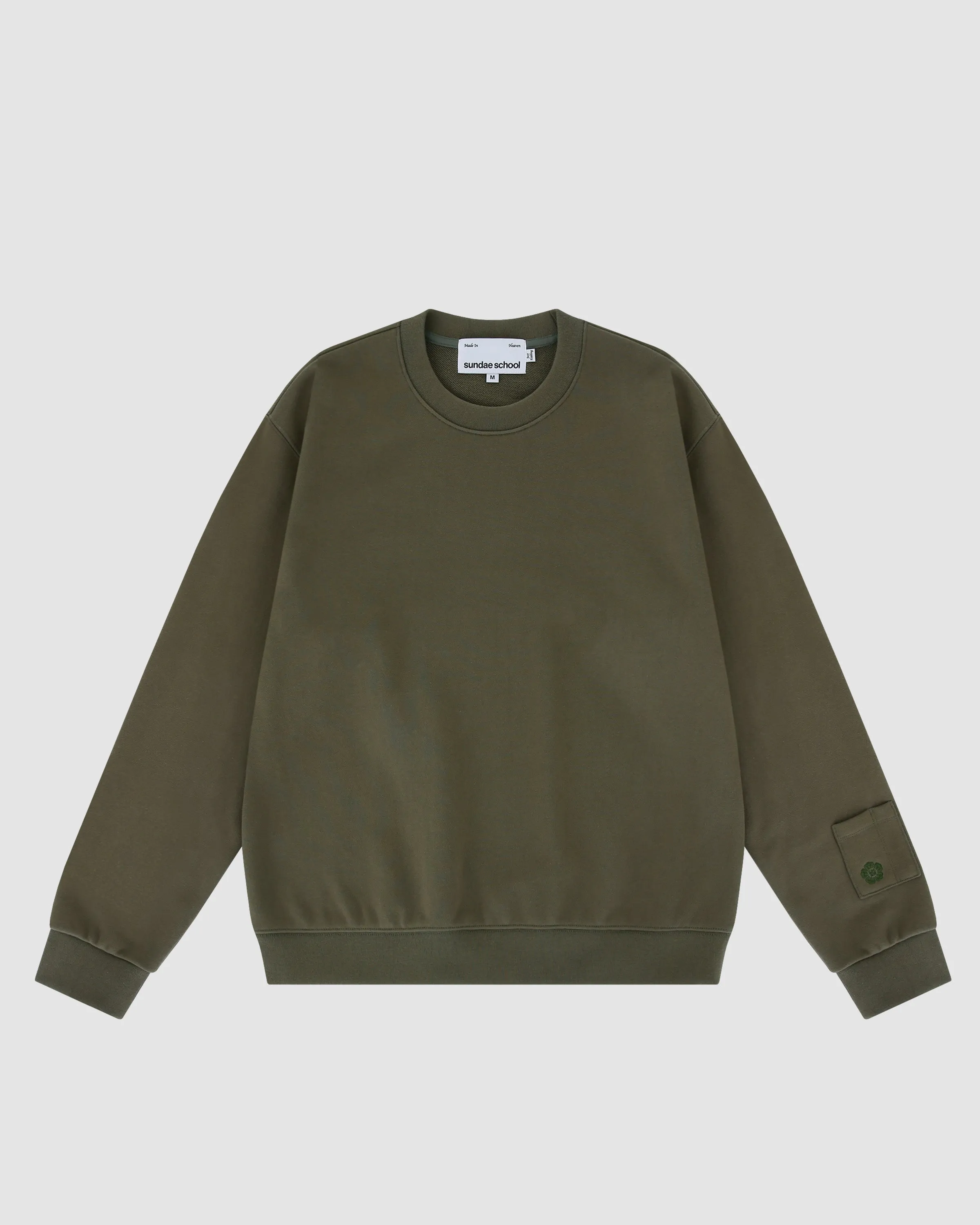 Olive Green Uniform Crewneck