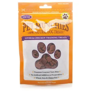 Pet Munchies 50g Liver & Chicken Dog Training Treats