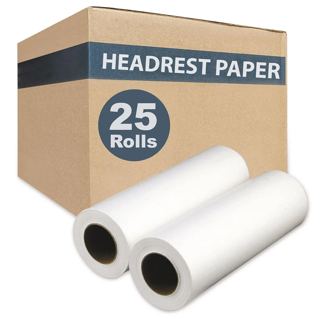 Smooth Headrest Paper 8.5 in.W X 225 ft.L, 25 Rolls