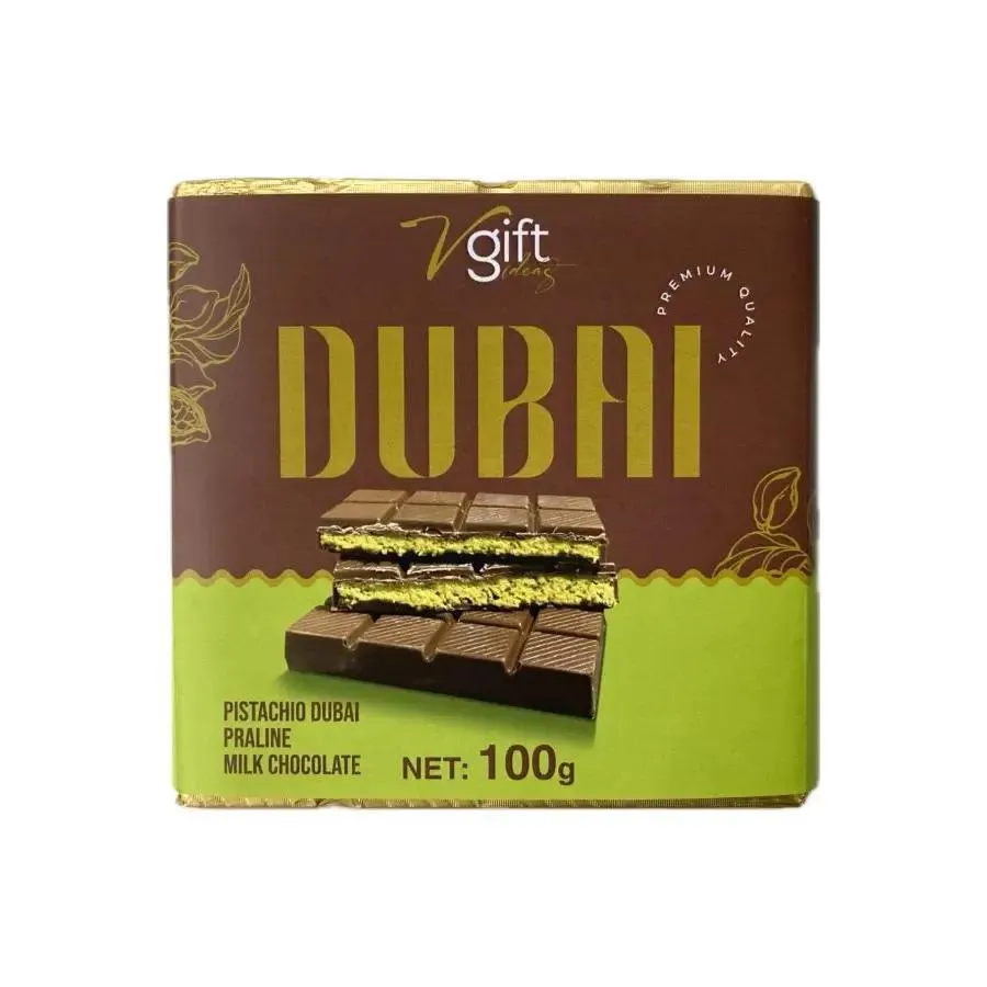 V-Gift Pistachio Praline Dubai Chocolate Bar